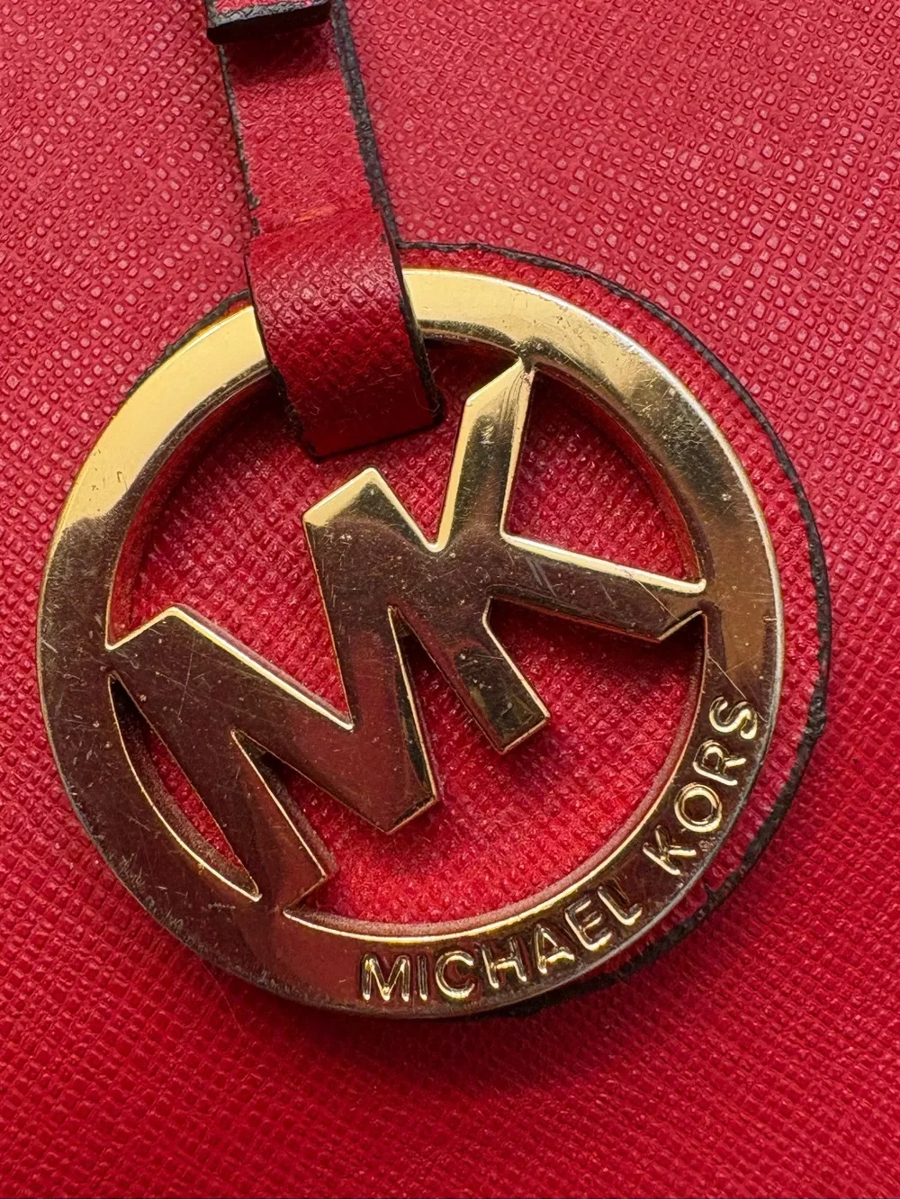 Michael kors red oversize tote business bag